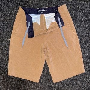 Goodfellow & Co Tan Hybrid Board Shorts